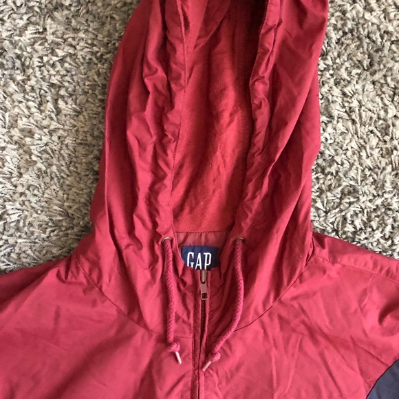 SOLD Vintage Gap Pull Over Wind Breaker Hoodie - Picture 3 of 5